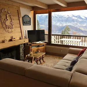 Vue Mont Blanc Et Toute La Chaîne , Combloux France