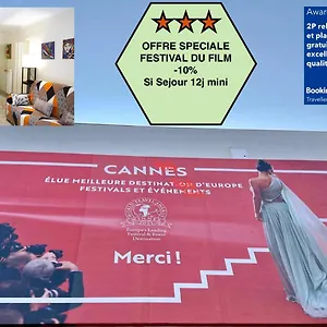 2p Relooking, Croisette Et Plage, Parking Gratuit, Acceuil 5 Stars, Excellent Rapport Qualité Prix Appartamento